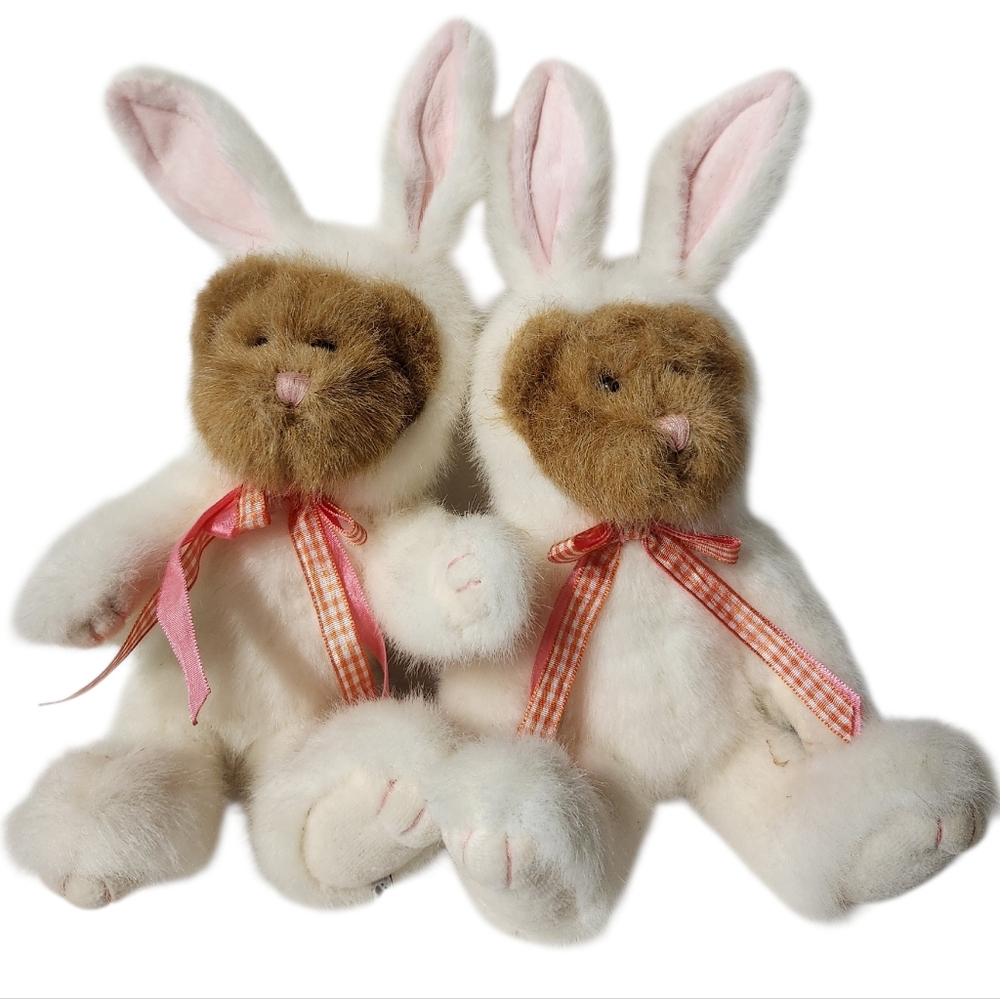 Boyds Bears by Enesco Collectible 2 Jointed Teddy Bears in Bunny Costume - Picture 5 of 10